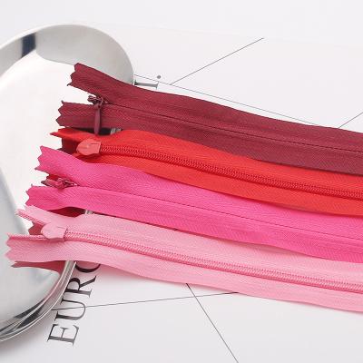 China Wholesale Zippers And Accessories 3# End End Colorfulzipper Invisible Tape For Bags for sale