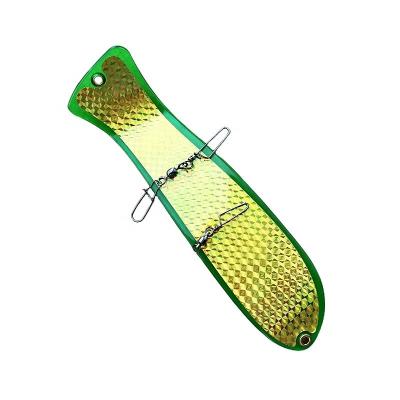 China Yousya Classic Salmon Fish Shape Paddle Trolling Fishing Diver plate Artificial Lure UV Flasher Great  Lakes Series Paddle for sale