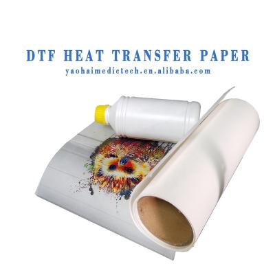 China Garment / textile / fabric / cloth 30cm x 100m / roll DTF Heat Transfer Paper cloth garment textile Printing Heat Transfer Paper for sale