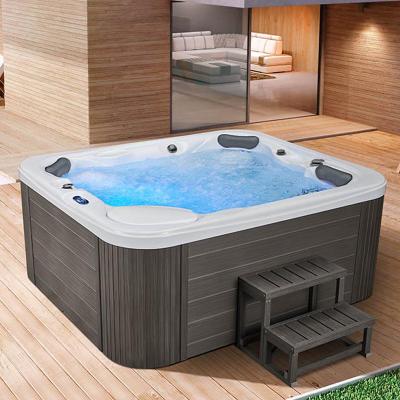 China Freestanding Chinese Outdoor Whirlpool Massage Spa Massage Whirlpool Hot Tub for sale