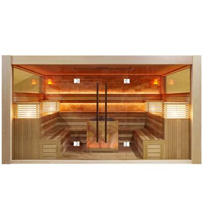 China Large Size Computer Control Panel 8 Person Home Indoor Traditional Dry Sauna for sale