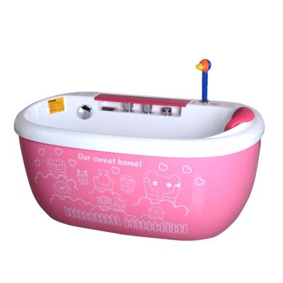 China Indoor Oval Massage Style HS-B01 New Color Pink Very Small Bathtubs For Baby for sale