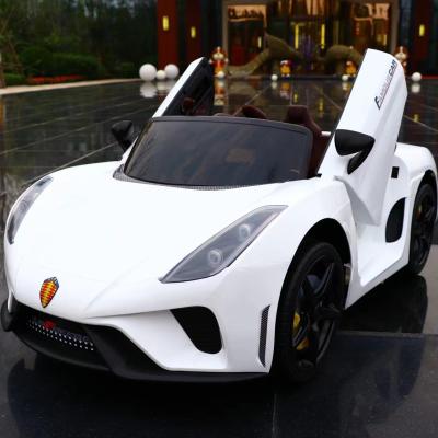 China Authorized Lamborghini electric ride on car baby driving cars baby electric car children 113*66*48CM for sale