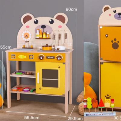 China Hot Selling Kids Wooden Pretend Role Play Kitchen Toys For Kids For Toddler for sale