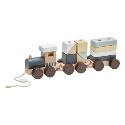 China Toy Hildren Educational Wooden Train Toys Train Set With Best Quality KL201 for sale