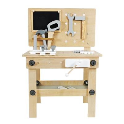 China Factory supply price new children plywood tool table toy 46x27x67.3 for sale