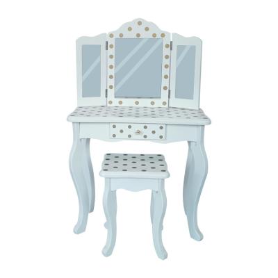 China Other Custom High Quality Mirrored Makeup Table And Chair Dresser for sale