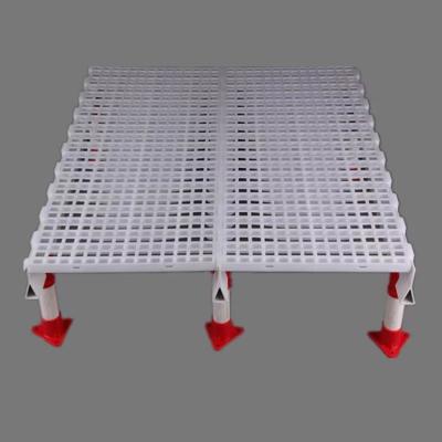 China White Plastic Slatted Floor For Poultry Chicken House Floor Slats Rectangular for sale