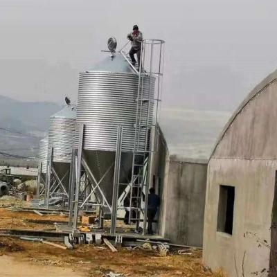 China 33,5 Tonnen Geflügelfuttersilo Geflügelsilo-Fütterungssystem für landwirtschaftliche Betriebe zu verkaufen