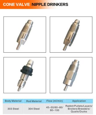 China Automatic Nipples Water Drinking system animal poultry husbandry equipment agricultural machinery equipment for sale