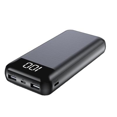 China Hot Selling Portable LED Display Mobile Phone Battery Bank Power Bank 20000mah Private Design for sale