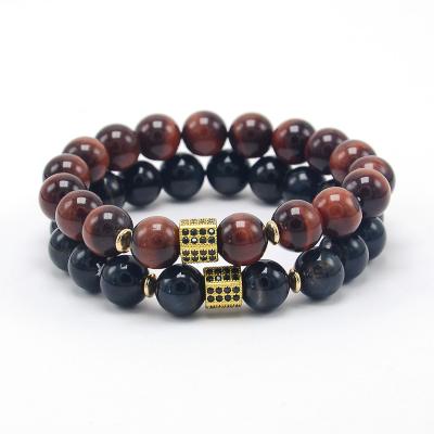 China 2021 New Design FASHIONABLE Handmade Tigereye Stretches Bead Bracelet For Men for sale