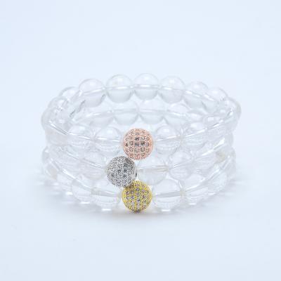 China 2021 FASHIONABLE New Design Crystal Stone Beads Elastic Natural Bracelet for Gifts for sale