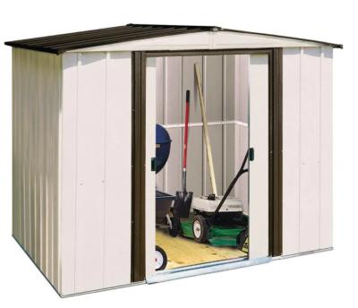 China Easily Assembled Garden Shed Tool Room Waterproof Galvanized Metal Frame Easy To Assemble 8ft*6ft Customized Shed for sale