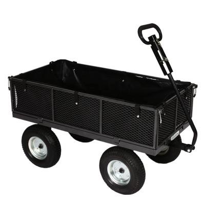 China Durable Durable Garden Mesh Cart With Sidewalls Steel Mesh Gardeners Cart Trolley TC1102 from Kinde for sale