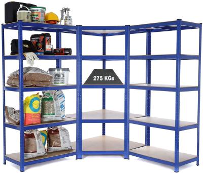 China Corrosion Protection KINDE Adjustable Heavy Duty 5 Tier Draw Shelves Boltless Storage Shelves Pentagonal Boltless Metal 1 Suite / Rivet Shelving for sale