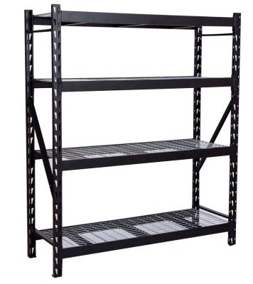 China Corrosion Protection KINDE 4 Tier Heavy Duty Full Metal Wiremesh Overhead Rack Shelving Boltless Shelfving Storage For Warehouse for sale