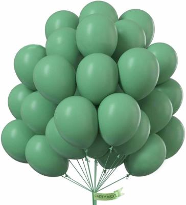 China Party Decration Balloons Wholesale 10Inch Thicken Pearl Balloons Avocado Green Retro Vintage Latex Decoration Balloon for sale