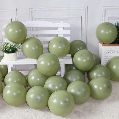 China Party Decration Balloons Wholesale Premium Latex Balloon Vintage Balloons Birthday Green Color Matte Balloon for sale