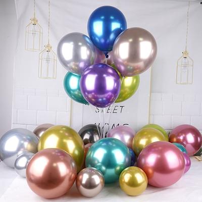 China Party Decration Balloons Globos Suppliers 100pcs Wholesale Latex Helium Balloon 5/10/12/18 Inch Chrome Metal Party Decoration Balloon for sale