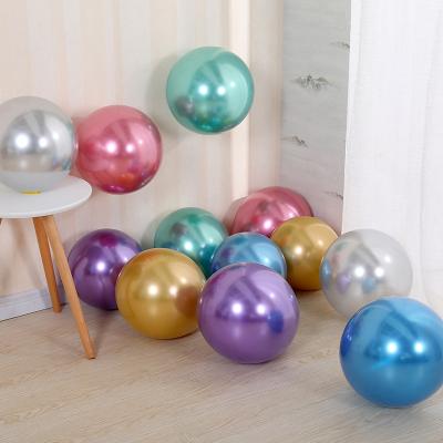 China Party Decration Balloons Metallic Gold Chrome Party Balloons 12 Inches Latex Silver Metallic Balloons Balloons for sale