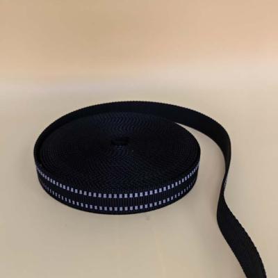 China Factory Custom Woven Elastic Webbing Viable Webbing Wholesale White And Black Elastic Band Webbing Stocked 2cm-10cm for sale