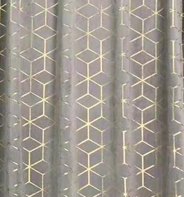 China 2022 Blackout Blackout Curtain Fabric Polyester Fabric Hot Selling Fashion 100% Foil Printed Curtain Fabric for sale