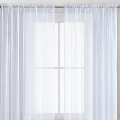 China New Design Hot Wholesale Sheer Voile Curtain Semi Sheer Curtain Blackout Custom Size On Sale For Living Room for sale