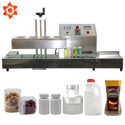 China TGYF-6000 Horizontal Food Strip Perfume Bottle Tray Sealer Machine Milk Bottle Sealing Machine for sale