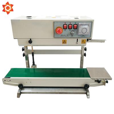 China Continuous food sealing machine blood bag vacuum sealer roll sealing machine pvc bag frb 770 poly bag sealer for sale