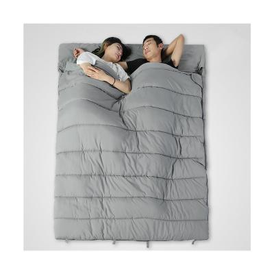 China High Quality Quilt Wrap Type Double Sleeping Bag Cold Insulation Breathable Cotton for sale