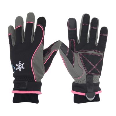 China Outdoor Snowmobile Snowboarding Ski Gloves Mens Winter Warm Waterproof Winter Cold Weather Gloves Fashion Gloves for sale