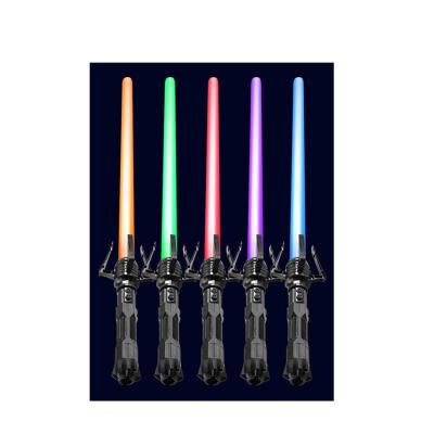 China Plastic Unique Design Toys Saber Seven Color Light With sound Saber Laser Light Sword Sequin for sale