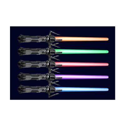 China Plastic Extendable Sword Color Changing Light Saber Seven Color Light With Pop Up Light for sale