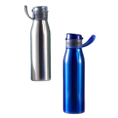 China PORTABLE Single Wall Water Bottle 700ml Stainless Steel Bottle With Handle Buckle Metal Water Bottle BPA Free Leakproof for sale