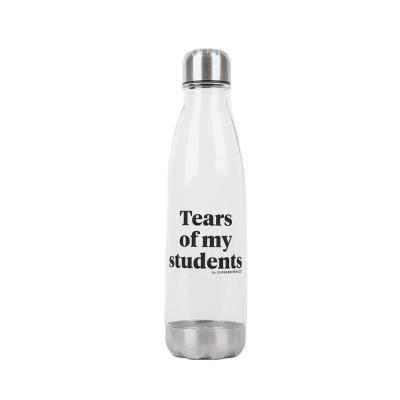 China Viable Tears From My Students Reusable Bottle With Puddle Wire Tea Water Bottle Teacher Gift Funny Thermal Coke Cola Bottle for sale