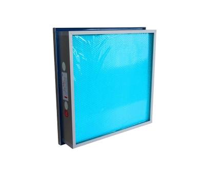 China Vloeistoftank Industrieel HEPA-filter AHU Synthetische glasvezelfilter Mini Pleated Te koop