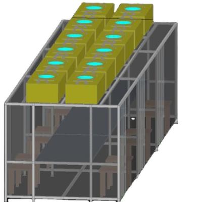 China Stofvrije schoonkamer Booth 304 roestvrij staal GMP Modulair ISO 5 6 7 8 Te koop