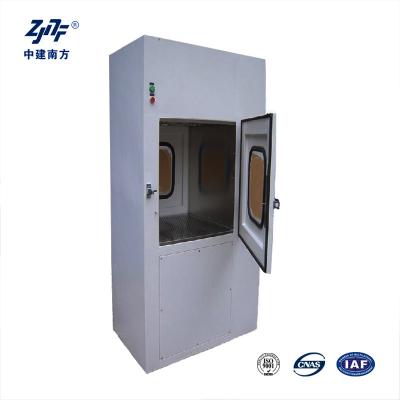 China Stainless Steel Secure Air Shower Pass Box With Electronic Interlock Aluminum Tank UV Light for sale