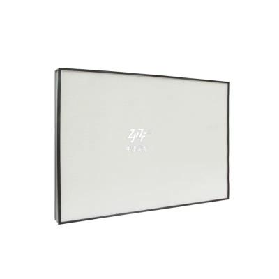 China HEPA 99,99% Laminar Air Flow Filter Panel Glasvezel Dubbelprofiel H13 H14 Te koop