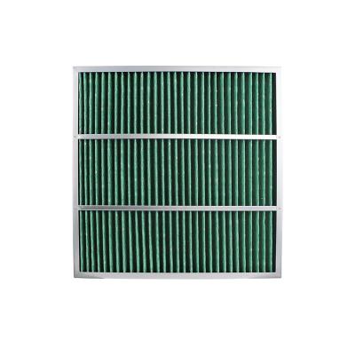 China G3 G4 Air Pre Filter 5um Panel vouwbare rechthoekige voor HVAC vervanging Te koop