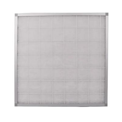 China 6-15Pa Panel Air Filter, gegalvaniseerd ijzervezel katoen polyester luchtfilter Te koop