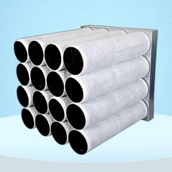 China Round Cylinder Chemical Hepa Air Filter For HVAC System 0.1 0.3 Micron for sale