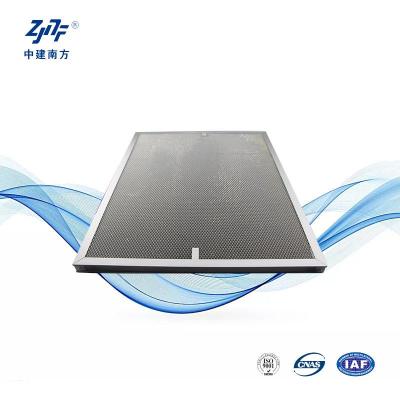 China 0.3um Photokatalytische HEPA-Panelfilter Verzinkte Aluminiumlegierung für UV-Lampe zu verkaufen