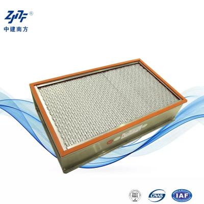 China Industriële HEPA-filter van roestvrij staal, hoogtemperatuurbestendig voor HVAC Te koop