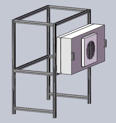 China Automático soplado flujo laminar horizontal banco limpio de acero inoxidable SUS304 con velocidad de aire de 0,45 m/s en venta