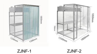 China Control de flujo de aire ajustable Cabina de sala limpia para plantas de fabricación y trabajo de laboratorio o química en venta