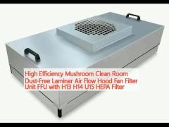 High Efficiency Mushroom Clean Room Dust-Free Laminar Air Flow Hood Fan Filter Unit FFU with H13 H14 U15 HEPA Filter