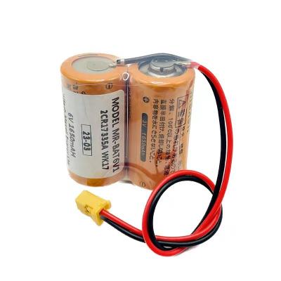 China Manufacturing Plant Mitsubishi M80 Drive servo system battery MR-BAT6V1SET 2CR17335A WK17 MR-J4 for sale