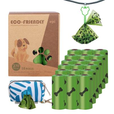 China Manufacturer Wholesale Compostable Biodegradable Corn Dog Poop Stocked Bag With Holder for sale